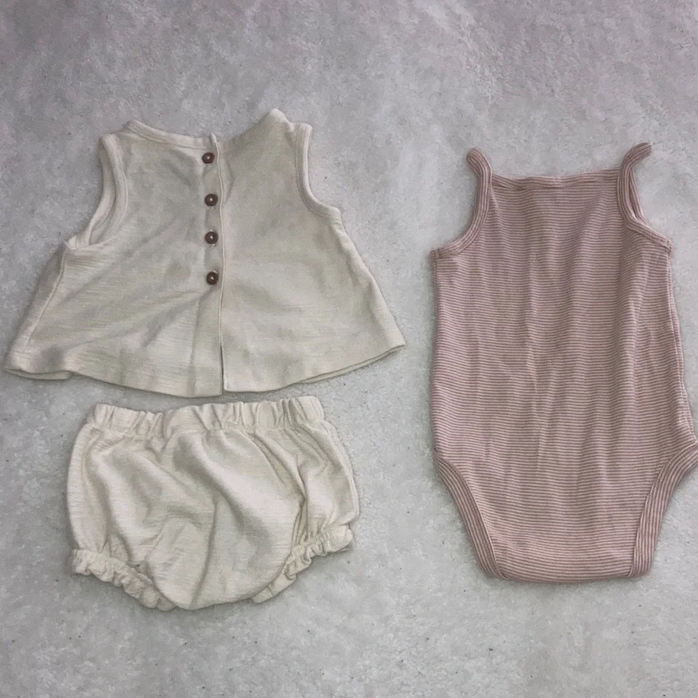 #113. Carter’s Just One You - Charming Cream and Tan Diaper Cover Set